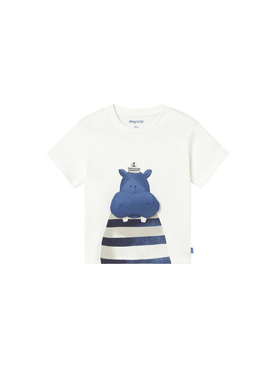 Mayoral T-Shirt 1011 Biały Regular Fit