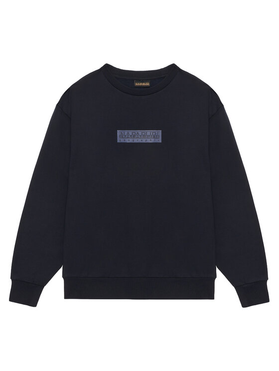 Napapijri Bluza B-New Box Logo NP0A8B3K Granatowy Loose Fit