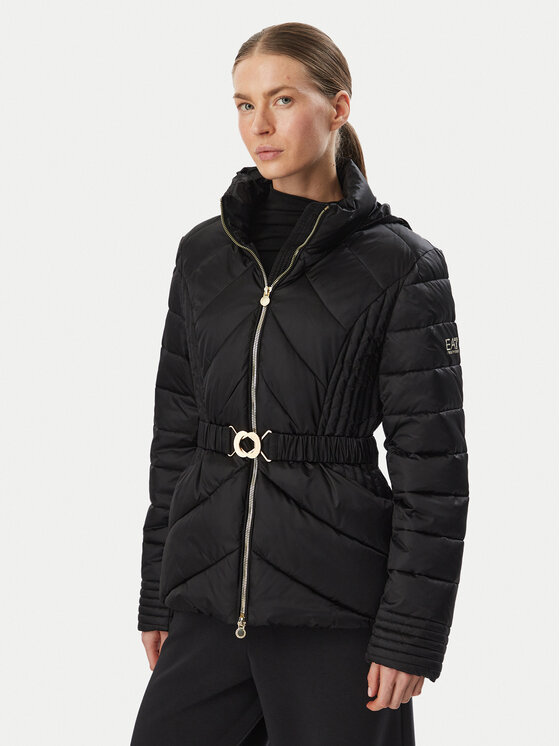 EA7 Emporio Armani Kurtka zimowa 7W001499 AF25639 UC001 Czarny Regular Fit