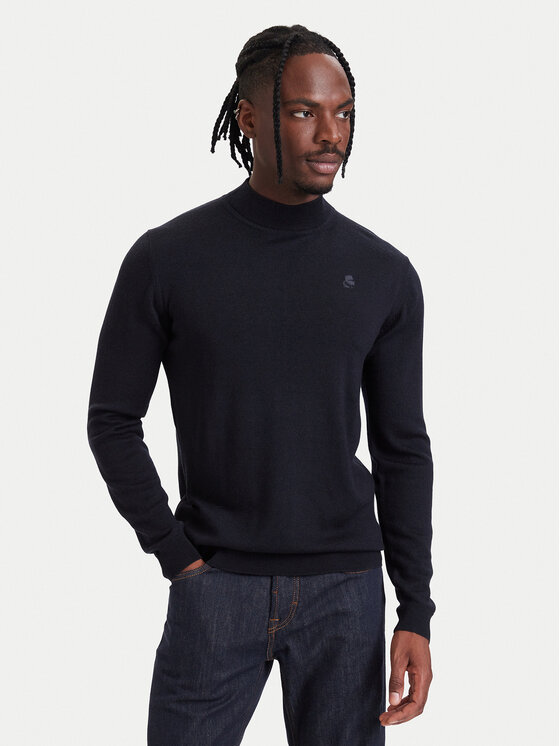 KARL LAGERFELD Golf 655002 564399 Granatowy Regular Fit