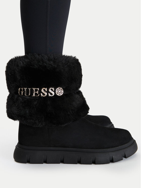 Guess Śniegowce FLFMEL ELE10 Czarny