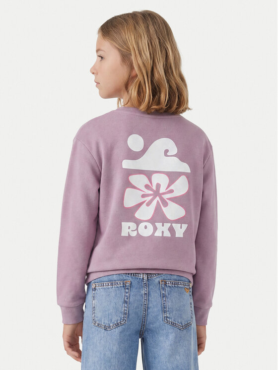 Roxy Bluza Surf Feeling Brushed ERGFT04026 Fioletowy Relaxed Fit