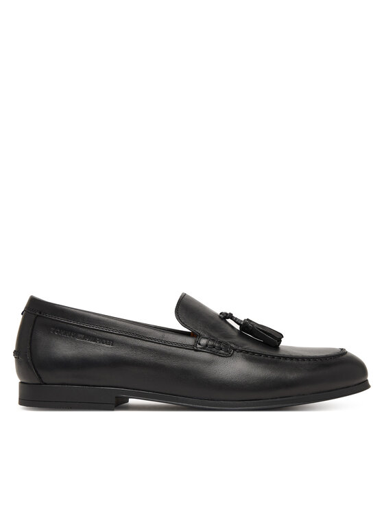 Tommy Hilfiger Loafersy Flex Hilfiger Lth Tassel Loafer FM0FM05891 Czarny
