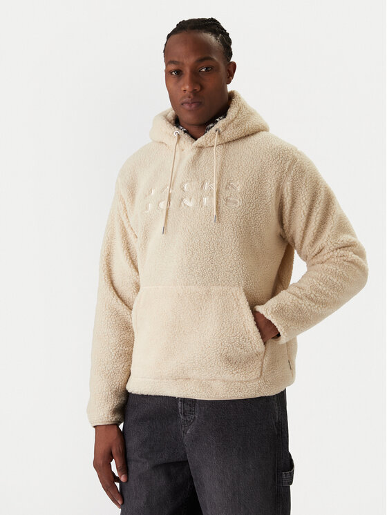 Jack & Jones Bluza Flare Teddy 12285678 Beżowy Relaxed Fit