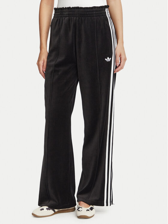 adidas Spodnie dresowe Velour LG4295 Czarny Loose Fit