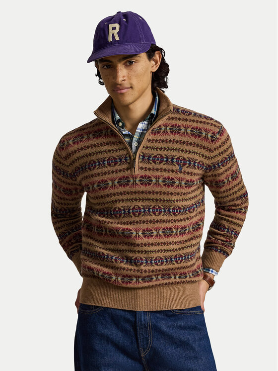 Polo Ralph Lauren Sweter 710B28589001 Brązowy Regular Fit