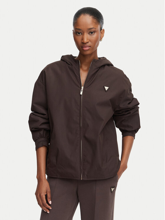 Guess Kurtka przejściowa V6YL11 W2871 Beżowy ciemny Regular Fit