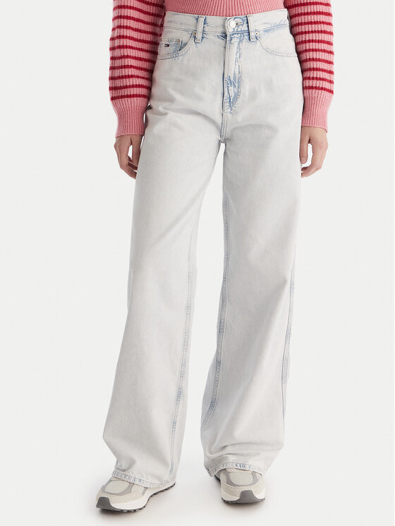 Tommy Jeans Jeansy Claire DW0DW21378 Niebieski Wide Leg