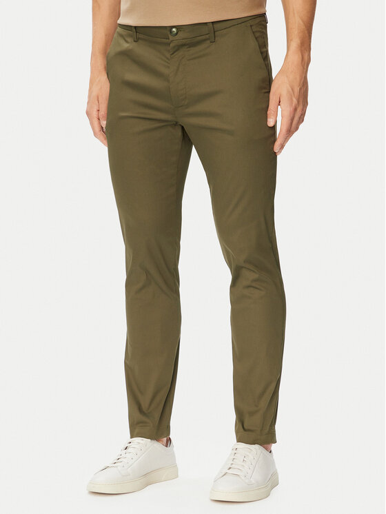 BOSS Chinosy P-Kaiton1 50553841 Szary Slim Fit
