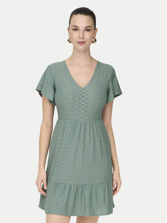 ONLY Sukienka codzienna 15289687 Zielony Regular Fit