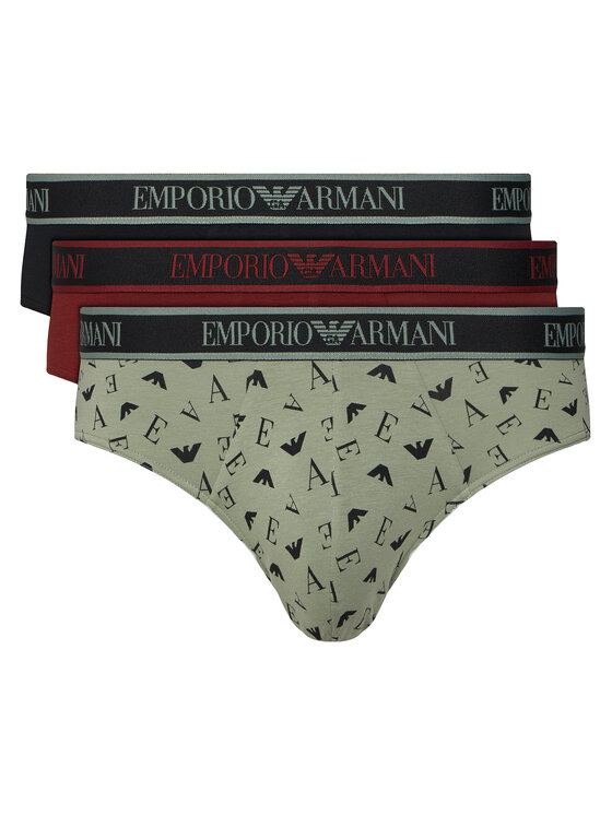 Emporio Armani Underwear Komplet slipów EM000258 AF25019 M5155 Zielony