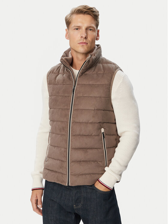 Milestone Bezrękawnik MSDawson 630372 60915 Beżowy ciemny Regular Fit
