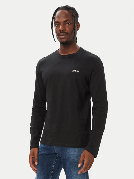 Guess Komplet longsleeve U6BG04 K5370 Czarny Regular Fit
