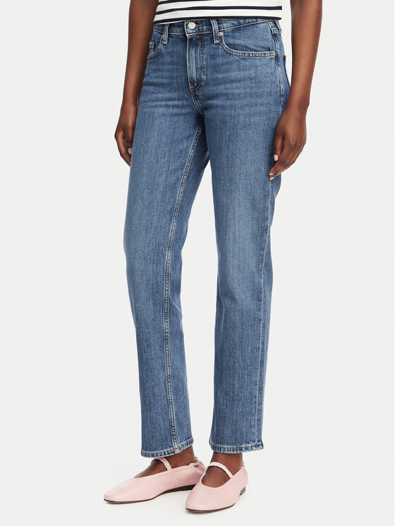 Tommy Hilfiger Jeansy Classic WW0WW42489 Niebieski Straight Fit