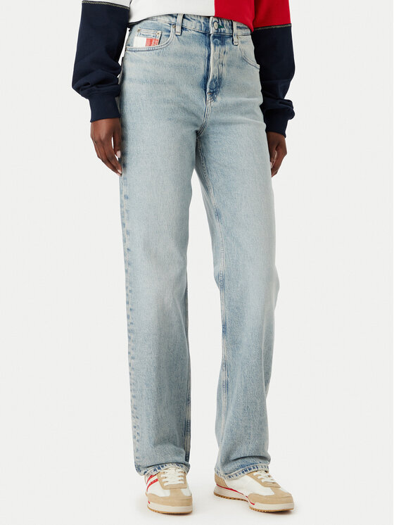 Tommy Jeans Jeansy Layla Hr DW0DW23035 Niebieski Slim Fit