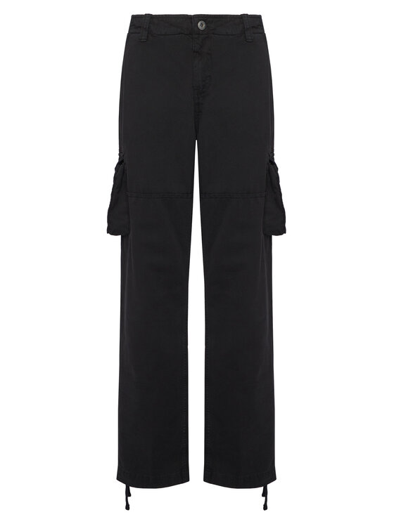 Alpha Industries Spodnie materiałowe Jet 101212 Czarny Straight Fit