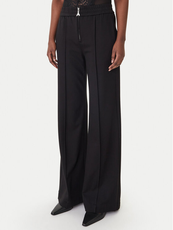 Patrizia Pepe Spodnie materiałowe 8P0813/A715 Czarny Wide Leg