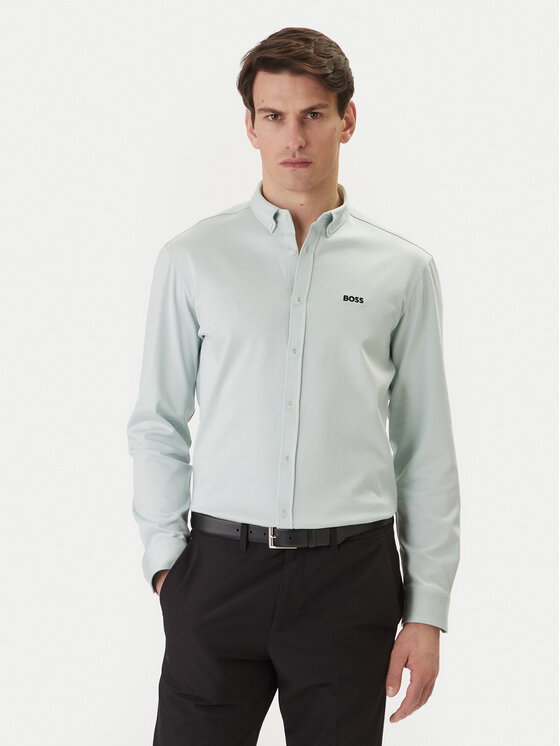 BOSS Koszula ST Motion 50555946 Turkusowy Regular Fit