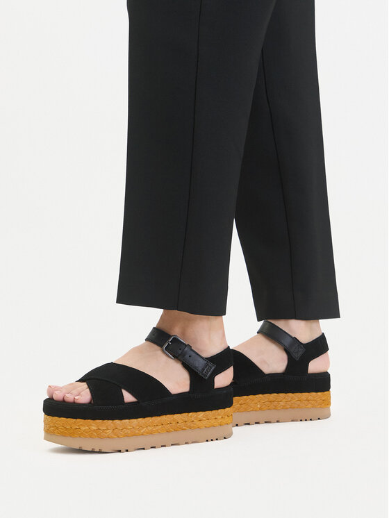 Ugg Espadryle W Aubrey Ankle Strap 1167471 Czarny