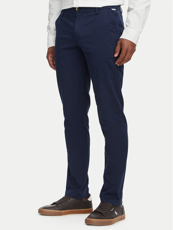 Beverly Hills Polo Club Spodnie cargo P-SS26M-T450313 Granatowy Regular Fit