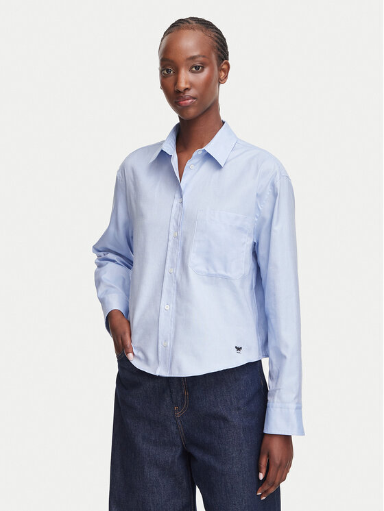 Weekend Max Mara Koszula Nuoro 2625116091 Niebieski jasny Regular Fit