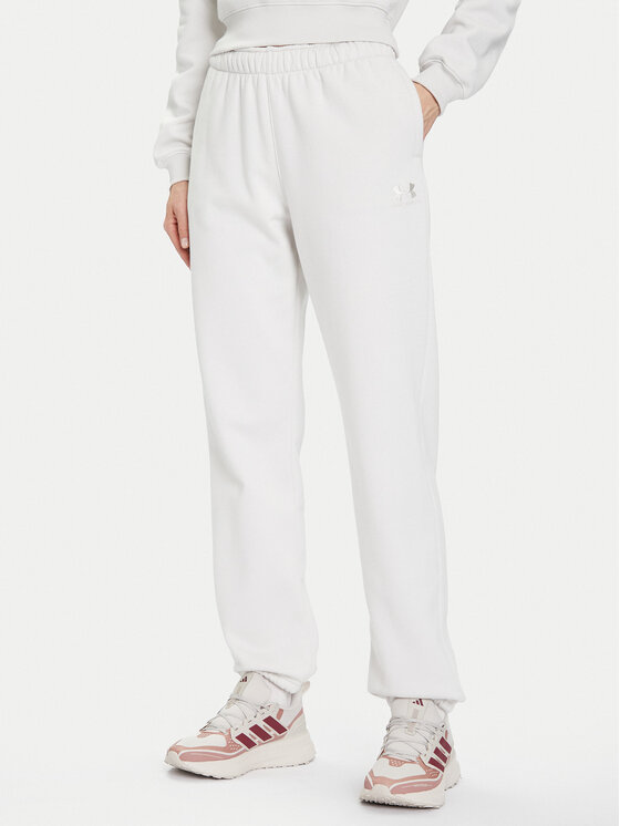 Under Armour Spodnie dresowe Ua Icon 6003676 Écru Loose Fit