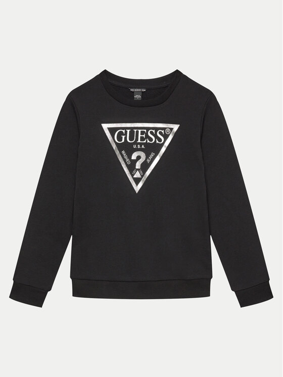Guess Bluza J74Q10 KAUG0 Czarny Regular Fit