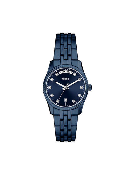 Fossil Zegarek Scarlette ES5476 Granatowy