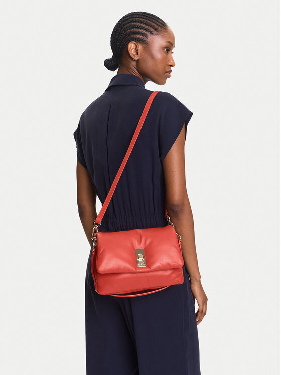 Tommy Hilfiger Torebka Soft Leather Conv Crossover AW0AW17638 Czerwony