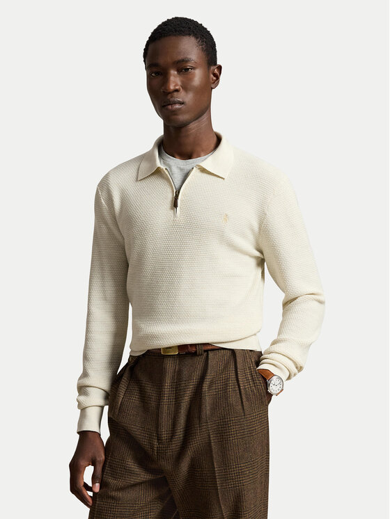 Polo Ralph Lauren Sweter 710B26772002 Kremowy Regular Fit