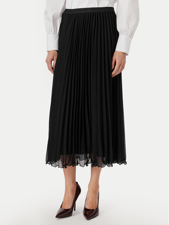 JOOP! Spódnica plisowana 263S32Sabia 30103353 Granatowy Regular Fit