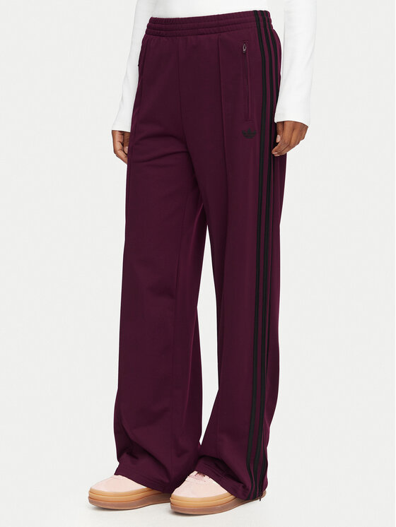 adidas Spodnie dresowe Firebird Loose Tracksuit KS4669 Bordowy Loose Fit