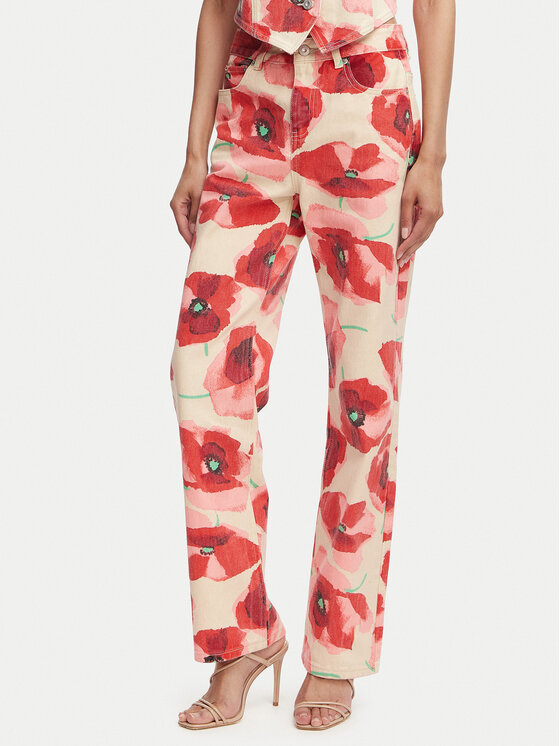 French Connection Jeansy Poppy Dallas 749EO Beżowy Regular Fit
