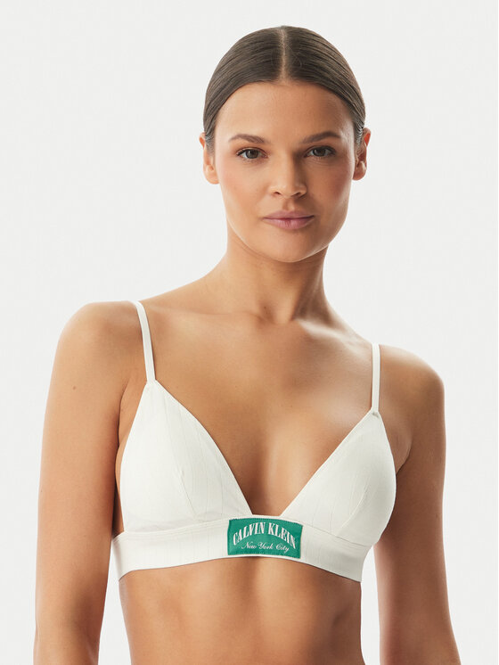Calvin Klein Underwear Biustonosz braletka LV00QF8886 Kremowy