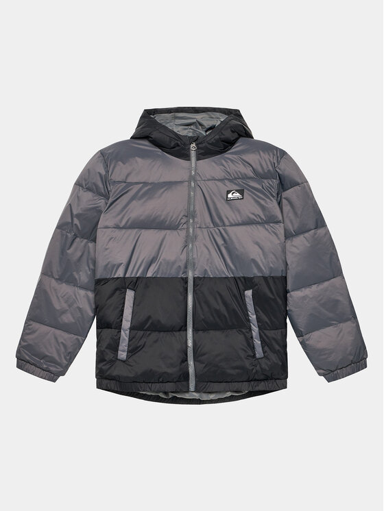 Quiksilver Kurtka puchowa Wolfs EQBJK03277 Szary Regular Fit