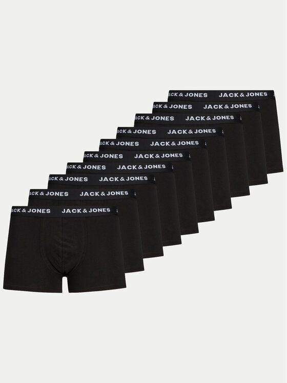 Jack & Jones Komplet bokserek Solid 12189937 Czarny