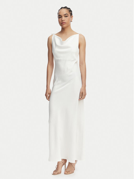 Vero Moda Sukienka koktajlowa Analeia 10348464 Biały Regular Fit
