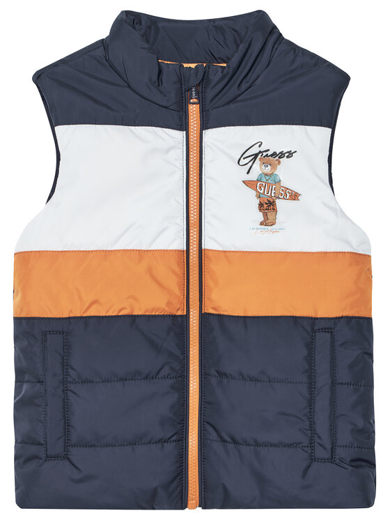 Guess Kamizelka N6GL02 WCFM2 Granatowy Regular Fit