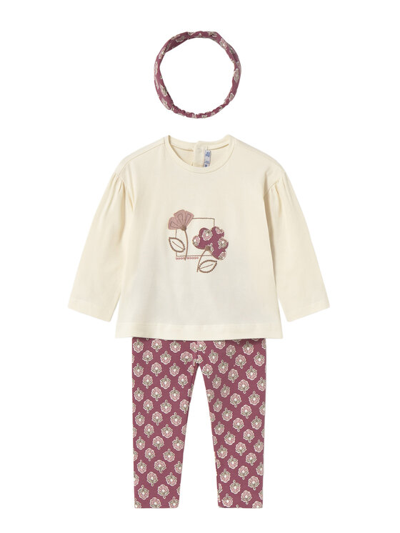 Mayoral Komplet bluzka i legginsy 2744 Różowy Regular Fit