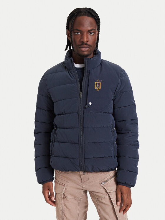 Aeronautica Militare Kurtka zimowa 262AB3074UCT04358 Granatowy Regular Fit