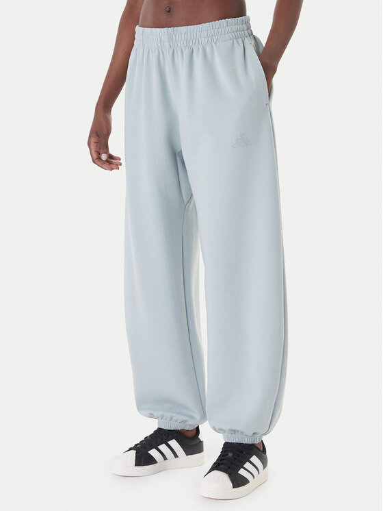 adidas Spodnie dresowe Soft Lux KA7018 Zielony Loose Fit