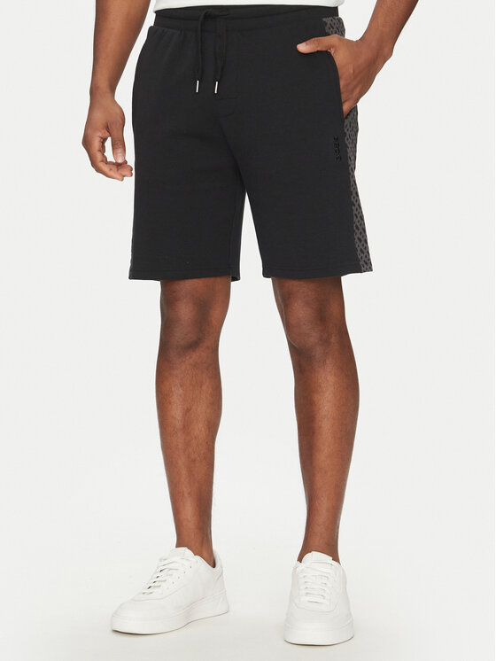BOSS Szorty sportowe Luke 50540525 Czarny Regular Fit