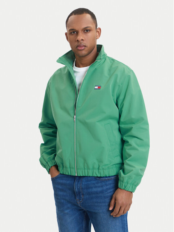 Tommy Jeans Kurtka przejściowa Essential DM0DM22720 Zielony Regular Fit