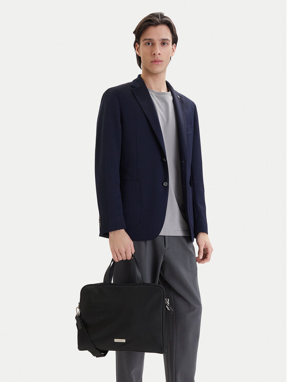 Calvin Klein Torba na laptopa Sleek Slim Commuter LV04D3351G Czarny