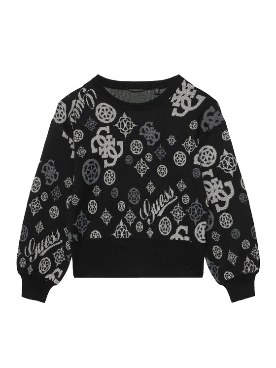 Guess Sweter J6BR18 Z1352 Czarny Regular Fit