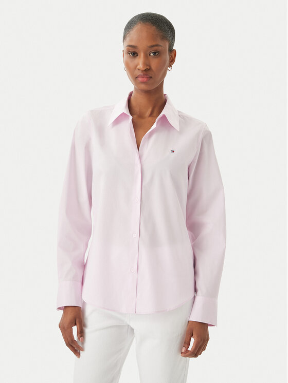 Tommy Hilfiger Koszula WW0WW47169 Różowy Regular Fit