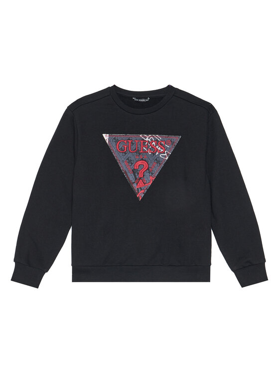 Guess Bluza L5BQ02 KAD74 Czarny Regular Fit