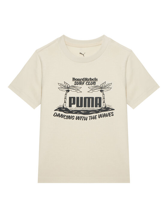 Puma T-Shirt MID90S Graphic 685152 Beżowy Regular Fit