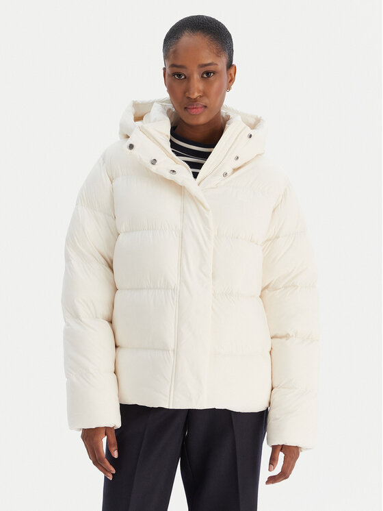 Tommy Hilfiger Kurtka puchowa WW0WW45739 Écru Regular Fit