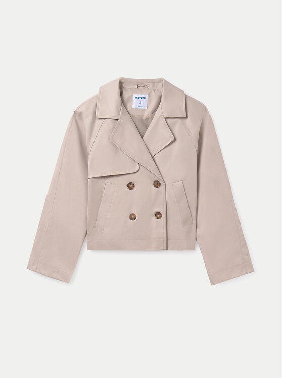Mayoral Trencz 6410 Beżowy Regular Fit